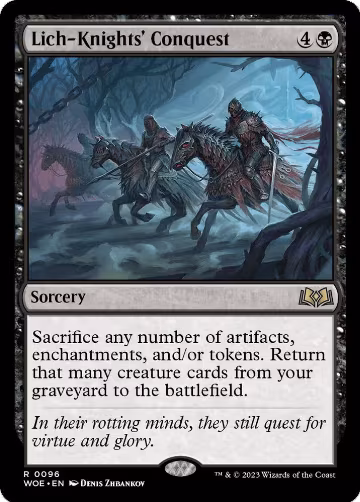 Lich-Knights' Conquest (96), Wilds of Eldraine — Magic card price