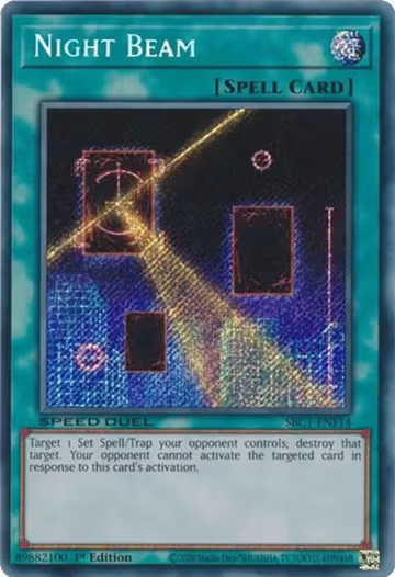 Night Beam (Secret Rare) (SBC1-ENF14), Speed Duel: Streets of Battle City — Yu-Gi-Oh! card price