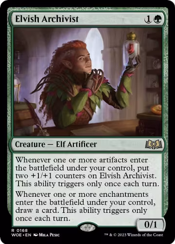 Elvish Archivist (168), Wilds of Eldraine — Magic card price