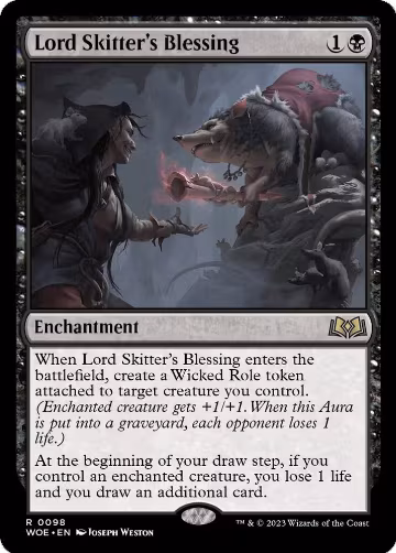 Lord Skitter's Blessing (98), Wilds of Eldraine — Magic card price