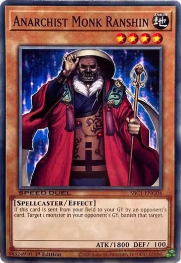 Anarchist Monk Ranshin (SBC1-ENG04), Speed Duel: Streets of Battle City — Yu-Gi-Oh! card price