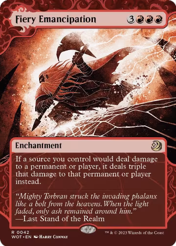 Fiery Emancipation (42), Wilds of Eldraine: Enchanting Tales — Magic card price