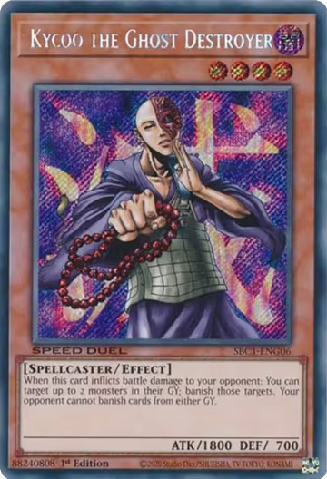 Kycoo the Ghost Destroyer (Secret Rare) (SBC1-ENG06), Speed Duel: Streets of Battle City — Yu-Gi-Oh! card price