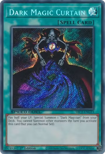Dark Magic Curtain (Secret Rare) (SBC1-ENG13), Speed Duel: Streets of Battle City — Yu-Gi-Oh! card price