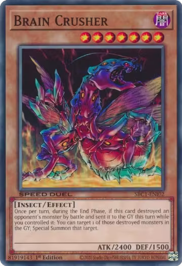 Brain Crusher (SBC1-ENI02), Speed Duel: Streets of Battle City — Yu-Gi-Oh! card price