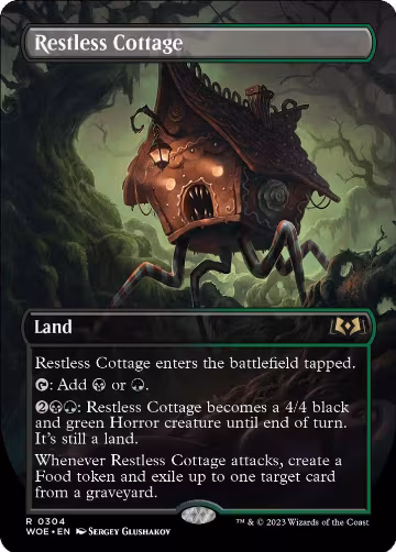 Restless Cottage (Borderless) (304), Wilds of Eldraine — Magic card price