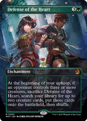 Defense of the Heart (Anime Borderless) (80), Wilds of Eldraine: Enchanting Tales — Magic card price