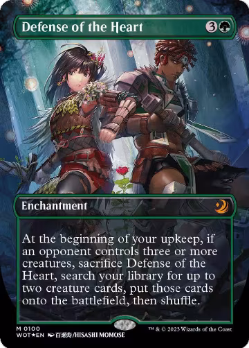 Defense of the Heart (Anime Borderless) (Confetti Foil) (100), Wilds of Eldraine: Enchanting Tales — Magic card price