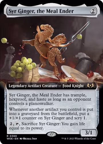 Syr Ginger, the Meal Ender (Extended Art) (369), Wilds of Eldraine — Magic card price