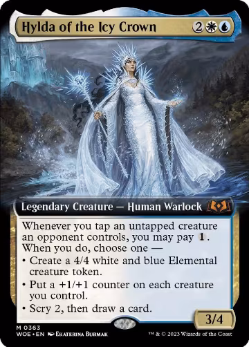Hylda of the Icy Crown (Extended Art) (363), Wilds of Eldraine — Magic card price