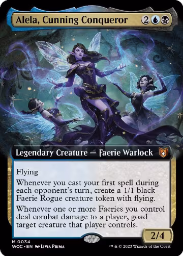 Alela, Cunning Conqueror (Extended Art) (34) — card price