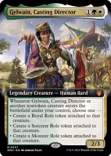 Gylwain, Casting Director (Extended Art) (37), Commander: Wilds of Eldraine — Magic card price