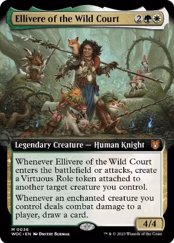 Ellivere of the Wild Court (Extended Art) (36), Commander: Wilds of Eldraine — Magic card price