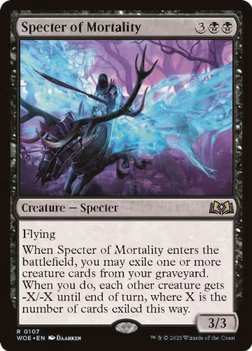 Specter of Mortality (107), Wilds of Eldraine — Magic card price