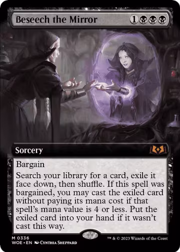 Beseech the Mirror (Extended Art) (336), Wilds of Eldraine — Magic card price
