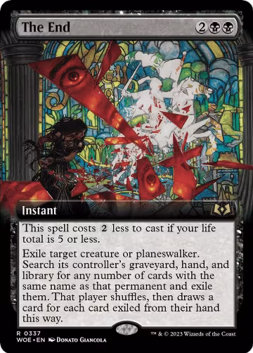 The End (Extended Art) (337), Wilds of Eldraine — Magic card price