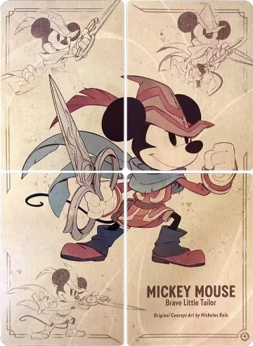 Mickey Mouse - Brave Little Tailor Puzzle Insert (Set of 4), The First Chapter — Lorcana card price