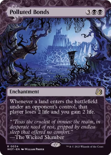 Polluted Bonds (34), Wilds of Eldraine: Enchanting Tales — Magic card price