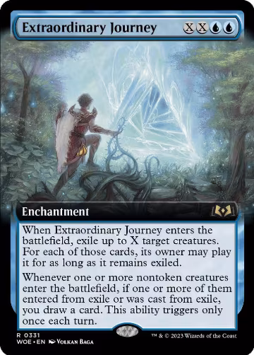 Extraordinary Journey (Extended Art) (331), Wilds of Eldraine — Magic card price