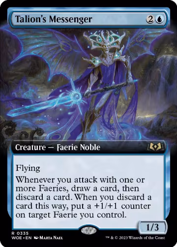 Talion's Messenger (Extended Art) (335), Wilds of Eldraine — Magic card price