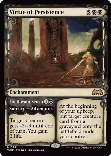 Virtue of Persistence (Showcase) (281), Wilds of Eldraine — Magic card price
