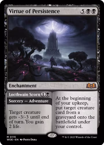 Virtue of Persistence (115), Wilds of Eldraine — Magic card price