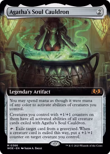 Agatha's Soul Cauldron (Extended Art) (366), Wilds of Eldraine — Magic card price
