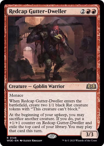 Redcap Gutter-Dweller (146), Wilds of Eldraine — Magic card price