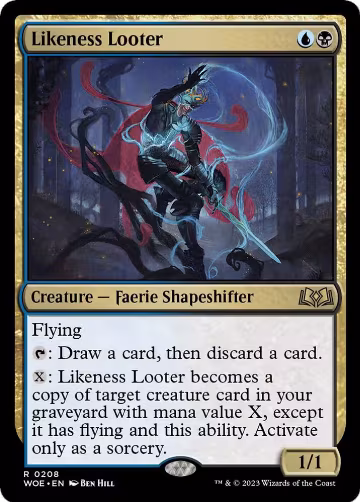 Likeness Looter (208), Wilds of Eldraine — Magic card price