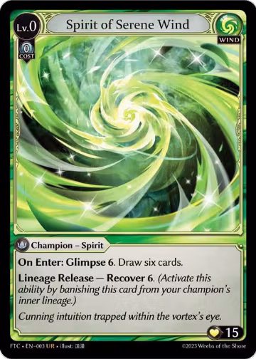 Spirit of Serene Wind (003), Fractured Crown — Grand Archive card price