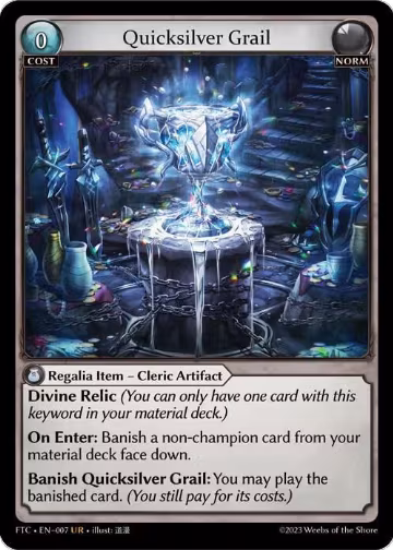 Quicksilver Grail (007) (007), Fractured Crown — Grand Archive card price