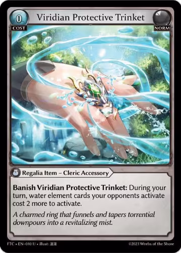 Viridian Protective Trinket (010), Fractured Crown — Grand Archive card price