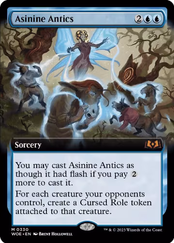 Asinine Antics (Extended Art) (330), Wilds of Eldraine — Magic card price