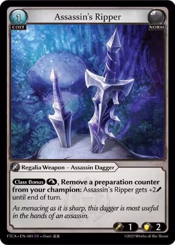 Assassin's Ripper (001), Fractured Crown — Grand Archive card price