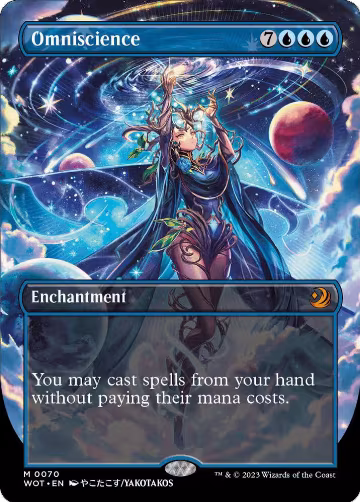 Omniscience (Anime Borderless) (70), Wilds of Eldraine: Enchanting Tales — Magic card price
