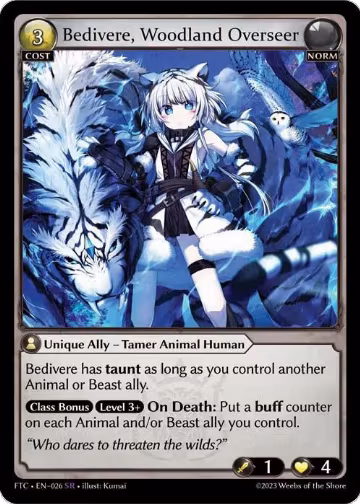 Bedivere, Woodland Overseer (026), Fractured Crown — Grand Archive card price