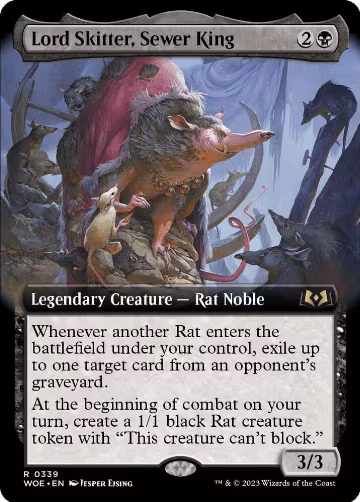 Lord Skitter, Sewer King (Extended Art) (339), Wilds of Eldraine — Magic card price