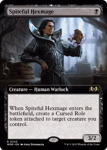 Spiteful Hexmage (Extended Art) (343), Wilds of Eldraine — Magic card price