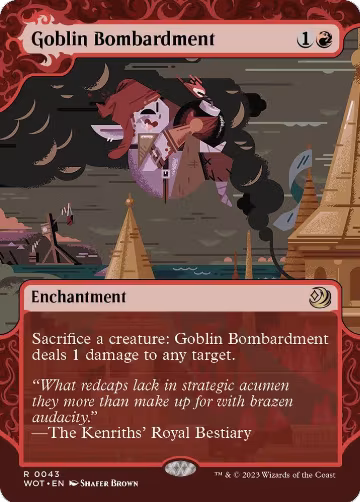 Goblin Bombardment (43), Wilds of Eldraine: Enchanting Tales — Magic card price