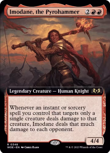 Imodane, the Pyrohammer (Extended Art) (348), Wilds of Eldraine — Magic card price