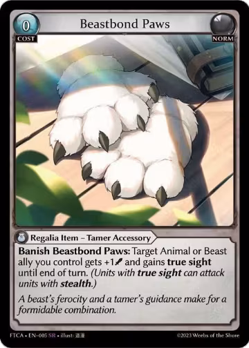 Beastbond Paws (005), Fractured Crown — Grand Archive card price