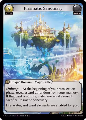 Prismatic Sanctuary (042), Fractured Crown — Grand Archive card price