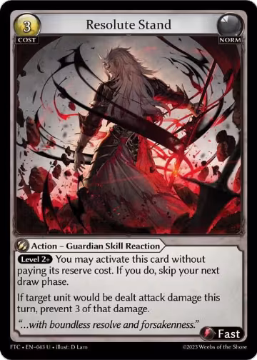 Resolute Stand (043), Fractured Crown — Grand Archive card price