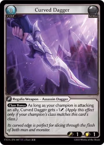 Curved Dagger (007), Fractured Crown — Grand Archive card price