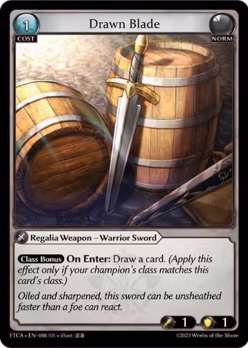 Drawn Blade (008), Fractured Crown — Grand Archive card price