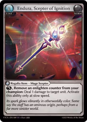 Endura, Scepter of Ignition (009), Fractured Crown — Grand Archive card price