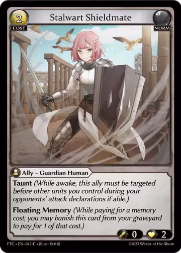 Stalwart Shieldmate (047), Fractured Crown — Grand Archive card price