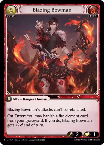 Blazing Bowman (050), Fractured Crown — Grand Archive card price