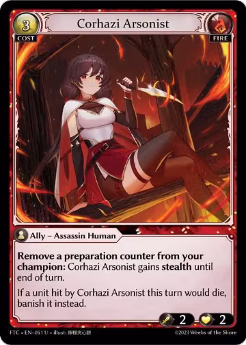Corhazi Arsonist (051), Fractured Crown — Grand Archive card price
