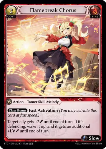 Flamebreak Chorus (052), Fractured Crown — Grand Archive card price